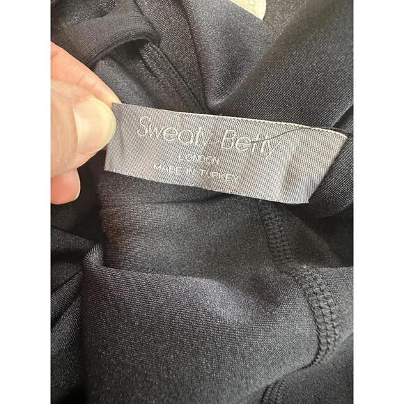 Sweaty Betty Halle Berry Womens 4 Emily Strappy Back Midi Dress Black  Stretch - Picture 6 of 7